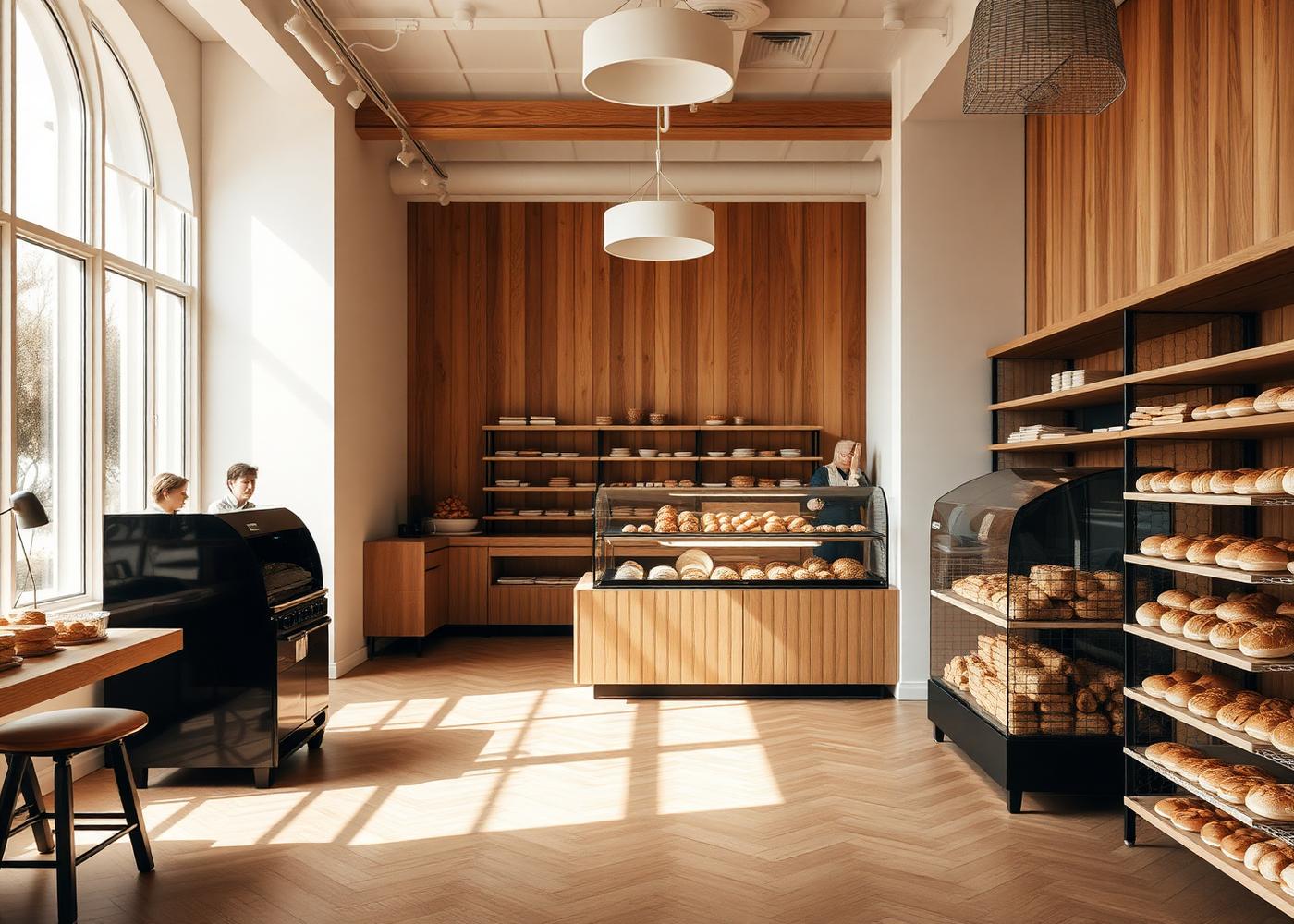 Intérieur de la boulangerie